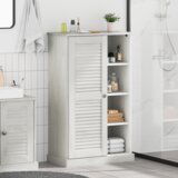 vidaXL Kupaonski ormar Bijela 68 x 34 x 110 cm Masivna borovina u
