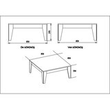 Woody Fashion Club sto Lorenz 85x85x35cm Orah | Eponuda.ba