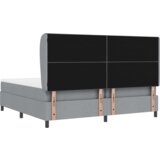 Box Spring Krevet s Madracem - Svjetlosiva 200x200 cm Tkanina | shoptok.hr