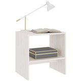 vidaXL noćni ormarić bijeli 40 x 30,5 x 40 cm od masivne borovine | shoptok.hr