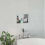  Ničica za tuš Srebrna 30 x 20 x 9,5 cm Nehrđajući čelik | shoptok.hr