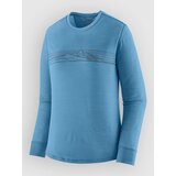 Patagonia Cap Cool Merino Blend Graphic Lycra z dolgimi rokavi strata stripe / shore blue Cene