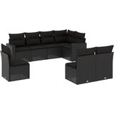  The Living Store Vrtna sedežna garnitura 8-delna z blazinami črn poli ratan - Vrtna Sedežna Garniture, (21452943) | Shoptok.si
