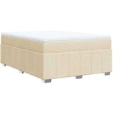 vidaXL Krevet s oprugama i madracem krem 160x200 cm od tkanine | shoptok.hr