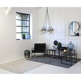 Light & Living Črne/temno sive kovinske mizice v kompletu 3 ks 50x120 cm Kumalu – | Shoptok.si