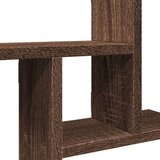 vidaXL Stenske police 2 kosa rjavi hrast 38x12x38 cm inženirski les | Shoptok.si