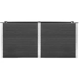 Visoka greda 200x50x91 cm WPC siva