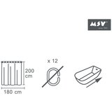 Msv Zavesa za tuš 180x200 cm – | Shoptok.si