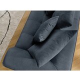 Bobochic Paris Temno modra sedežna garnitura iz šenilje 237 cm Whesley – | Shoptok.si