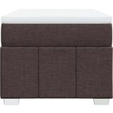 vidaXL Krevet s oprugama i madracem tamnosmeđi 100 x 200 cm od tkanine | shoptok.hr