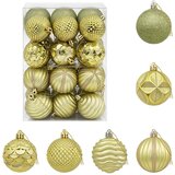  Set božićnih kuglica 36 kom. Svijetlo zelena 6 cm Polistiren | shoptok.hr