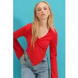 Trend Alaçatı Stili Blouse - Red - Regular fit Cene