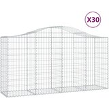  Lučne gabionske košare 30kom 200x50x100/120cm pocinčano željezo | shoptok.hr
