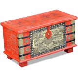 vidaXL Skrinja za Shranjevanje Rdeča Les Manga 80x40x45 cm | Shoptok.si