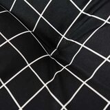  Jastuci za palete 2 kom crni karirani od tkanine | shoptok.hr