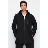 Trendyol Black Men's Regular Fit Hooded Outdoor Softshell Parka Coat. | Shoptok.si