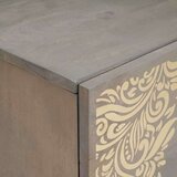 Nočna omarica 2 pcs Siva 40 x 33 x 46 cm trden mangov les, (5000069609) | Shoptok.si