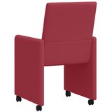  Blagovačke stolice s kotačima s kotačima 2 pcs boja crnog vina | shoptok.hr