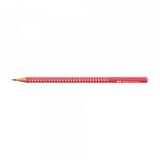 Faber Castell grafitna olovka grip HB sparkle candy cane red 118240 ( 4694 ) Cene