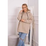 Kesi Insulated sweatshirt with beige press studs Cene