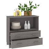  Komoda HAMAR svjetlosiva 85 x 35 x 80 cm od masivne borovine | Eponuda.ba