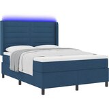  LED Box Spring Krevet s uzglavljem Plava 140 x 190 cm tkanina | shoptok.hr
