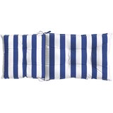  Jastučić za van 4 pcs Plava i bijela 120 x 50 x 7 cm Tkanina | shoptok.hr