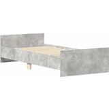  Okvir kreveta boja betona 75x190 cm mali od konstruiranog drva | Eponuda.ba