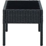  Vrtni stol crni 75 x 40 x 37 cm od poliratana | shoptok.hr