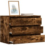  Kutna komoda s ladicama boja dimljenog hrasta 80x41x58cm drveni | shoptok.hr
