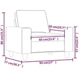 vidaXL Fotelj temno siv 60 cm blago | Shoptok.si