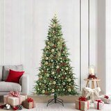 vidaXL Umjetno božićno drvce s nogom s stalakom Zelena 210 cm PE i PVC | shoptok.hr