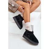 Boto Women's Suede Snow Boots On Platform Black Nereviana | ePonuda.com