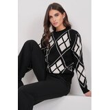 Trend Alacati Stili ženski džemper Alc-X14922, crni Cene