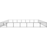 vidaXL kavez za pse crni 63 m² čelični | shoptok.hr