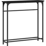 Konzola Crni hrast Metalni okvir MDF ploča Kompaktno Izdržljivo | shoptok.hr