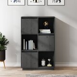 vidaXL Visoka komoda siva 74 x 35 x 117 cm od masivne borovine Cijene