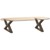  Noge za klub stolić 2 kom. Prirodni čelik 50 x (30-31,3) cm Čelik | shoptok.hr
