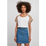 UC Ladies Women's contrasting raglan t-shirt white/softtaupe | Shoptok.si