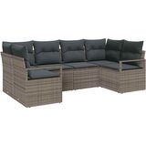  Set sofe 6 kom. Siva poliratan 234 x 122 x 85 cm | Shoptok.si