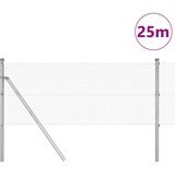 vidaXL Varovalni žičnati set z 13 drogovi 0.4x25 m Pocinkano jeklo | Shoptok.si