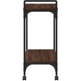  Kuhinjska kolica boja hrasta 60,5x31x72,5 cm konstruirano drvo | shoptok.hr