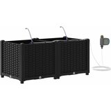  Vrtna saksija 2 pcs Crna 80 x 40 x 37,5 cm Plastika | Eponuda.ba