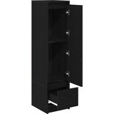 vidaXL Visoka ploča crni hrast 29,5x34x119,5 cm izrađeno drvo | shoptok.hr