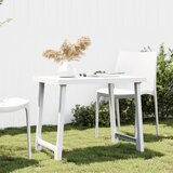 The Living Store Miza za kampiranje bela 79x56x64 PP lesen videz - Miza Za Kampiranje, (21485457) | Shoptok.si