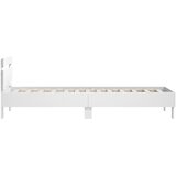  Okvir za krevet s uzglavljem i LED svjetlima bijeli 90x200 cm | shoptok.hr