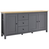 Bessagi Home komoda claudio, temno siva, barva hrasta | Shoptok.si