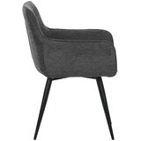 MID.YOU NASLANJAČ, kovina, tekstil siva | Shoptok.si