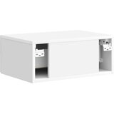  Stenski nočni omarici 2 pcs Bela visok sijaj 49 x 34,5 x 20 cm, (5000209759) | Shoptok.si