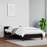  Okvir kreveta s uzglavljem bez madraca crni 100x200 cm Cijene